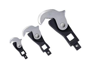 ZAICOLER Jeu de Clés à Pied-de-biche à Réglage Automatique liquet de Torsion 1/4", 3/8", 1/2 xtrémité Ouverte, Rapide de Taille Automatique avec Conception à Ressort