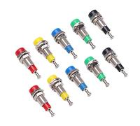ZAICOLER Jeu de Douilles Banane Plaquées or 2mm, avec Conception Durable pour Instruments électroniques, 2 Jeux Rouge Noir Jaune Bleu Vert