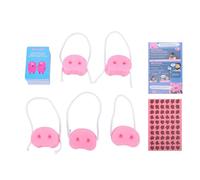 ZAICOLER Jeu de Nez de Cochon, 150 Cartes, 5 Nez de Cochon Qui Couinent, 60 Jetons de Boue, activité de Groupe Hilarante Réutilisable, Vous Riez, Vous Perdez, Démarrage Rapide, Jeu de