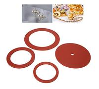 ZAICOLER Joint de Machine de Moulage 4 Pièces, Joint de Bijoux en Caoutchouc, Outils de Fabrication de Bijoux avec une Conception Durable, Idéal pour la Réparation et le Remplacement de Moulage