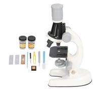 ZAICOLER Kit de Microscope pour Enfants LED 1200X, Jouet éducatif pour Garçons et Filles, Exploration Scientifique avec Matière Plastique (White)
