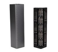 ZAICOLER Kit de Tournevis électrique 57 en 1 Vitesse de Rotation 150 ± 10 tr/Min Batterie 500 mah Lumières LED Tournevis Sans Fil Boîtier en Alliage D'aluminium Affichage Numérique