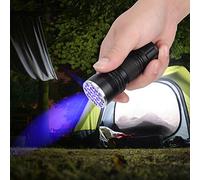 ZAICOLER Lampe de Poche UV, Lumière UV pour Pipi de Chat, 21 LED, Lampe de Poche Ultraviolette, Mini Lampe Torche, Détecteur de Lumière d'urine pour Chien et Chat (sans Sangle de Queue)