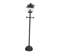 ZAICOLER Lampe de Rue Noire LED pour Maison de Poupée, Interrupteur de Décoration Miniature sur Base, échelle 1/12 pour Maison de Poupée, Métal et Verre, LED électronique