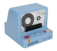 ZAICOLER Lecteur en Forme de Cassette Bluetooth avec Son Stéréo et éclairage D'ambiance pour Les Amateurs de Musique Haut-Parleur Bluetooth Rétro Portable pour la Maison en Plastique (Blue)