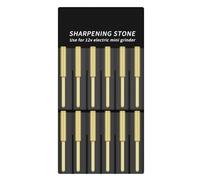 ZAICOLER Lime de Tronçonneuse Efficace Aiguiseur de Diamant Plaqué Titane Lime de Tronçonneuse Électrique pour Usage Professionnel 12 Pièces pour Les Amateurs de Menuiserie Or 4 Mm, 4,8 Mm, 5,5
