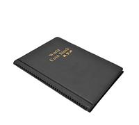 ZAICOLER Livre de Collection de Pièces de Monnaie, Pochettes en PVC Durable, Couverture en PU, pour les Collectionneurs de Pièces de Monnaie, 120 Pochettes, Album Souple pour la Famille et les Amis