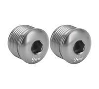 ZAICOLER Lot de 2 Capuchons Anti-poussière pour Pédale de Cycle, Vis de Verrouillage de Protection de Pédale en Alliage d'aluminium, Capuchon de Taille de Filetage Standard, Idéal pour Les Pièces