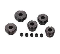 ZAICOLER Lot de 5 Engrenages de Moteur 48DP, Pignon en Acier, Kit d'Engrenages à Ouverture de 5 Mm avec 20T 22T 24T 26T 28T, Idéal pour les Camions et Voitures d'escalade 1/10 RC