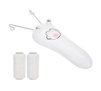 ZAICOLER Machine D'épilation du Visage épilateur à Fil de Coton Dispositif D'épilation du Corps Chargeur USB Longue Endurance pour les Femmes (WHITE)