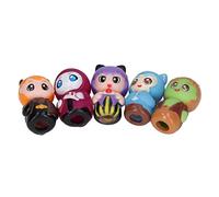 ZAICOLER Marionnettes à Doigts Colorées sur Le Thème des Vacances, Contes de Fées Interactifs pour Halloween et Noël, 5 Marionnettes à Doigts Portables pour Enfants