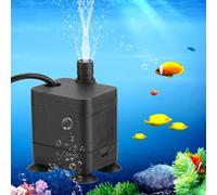 ZAICOLER Micro Pompe à Eau Submersible USB Silencieuse pour Aquarium, Pompe Durable de Taille Mini pour Petit Aquarium, Sûre 5 V avec Débit D'eau Réglable, Applicable pour une Utilisation à la
