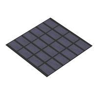 ZAICOLER Mini Panneau Solaire en Polysilicium Léger 1,5 W pour éclairage Solaire de Jardin, Jouets Solaires DIY 11,4 X 10,9 Cm