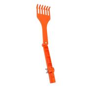 ZAICOLER Mini Râteau à Main en ABS avec Poignée Rotative, Râteau à Feuilles étroites pour Pelouse, Cour, Parterre de Fleurs, Gouttière de Toit, Conception Robuste, Poteau Extensible Compatible pour