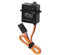 ZAICOLER Mini Servo Numérique étanche Haute Performance pour Voiture SCX24 1/24 RC, Alliage D'aluminium Noir 1,2x0,5x1,2 Pouces