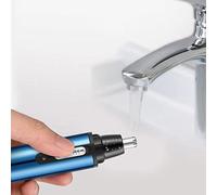 ZAICOLER Mini Tondeuse à Poils de Nez Résistante à L'eau USB 4 en 1 épilateur Nasal électrique Tête de Coupe Détachable pour Hommes Femmes ABS Bleu Ciel