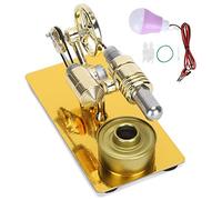 ZAICOLER Modèle de Moteur Stirling Jouet éducatif Convertit Efficacement L'énergie Thermique en énergie Mécanique pour Les Amateurs de Physique et Les étudiants en Alliage de Zinc 6,3 X 3,1 X,1