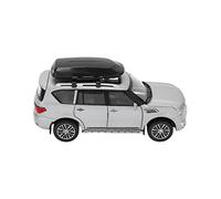 ZAICOLER Modèle de Voiture SUV en Alliage Coulé sous Pression 1/32 pour Enfants de 3 Ans et Plus Conception à Six Portes Ouvrables avec Son Lumière Fonction Recul Construction (Silver)