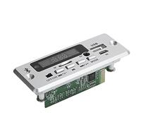 ZAICOLER Module de Décodage Bluetooth Universel, Carte Son pour Lecteur de Musique avec Contrôle APP et Appels Mains Libres, Prend en Charge USB/SD/Bluetooth/AUX/FM pour Système DIY (Silver)