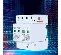 ZAICOLER Module de Protection Haut de Gamme pour Parasurtenseur 40ka pour L'ingénierie électrique, Blanc, Parafoudre Basse Tension 4P