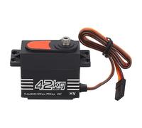 ZAICOLER Moteur sans Balais à Couple élevé, Servo Numérique 42KG, pour Chenille 1/8 1/10 RC, Performances Durables en Aluminium