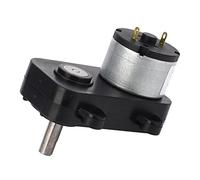 ZAICOLER Motoréducteur à Réduction de Vitesse CC 200 Tr/min Moteur à Engrenage à Vis sans Fin Autobloquant à Faible Bruit pour la Bureautique et L'électronique Grand Public