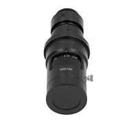 ZAICOLER Objectif de Microscope à Zoom C Mount pour Caméras USB VGA, 0,7 | Zoom continu, 10X à 200X sur écran, optique à revêtement bleu, alliage d\'aluminium