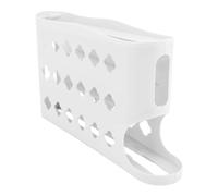 ZAICOLER Organisateur D'œufs de Grande capacité à 4 Niveaux pour Réfrigérateur, Gain de Place, Support de Distributeur D'œufs à Roulement Automatique en Plastique 7,09 X 12,99 X 2,76 Pouces (WHITE)