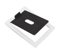 ZAICOLER Paire de Supports d'enceintes de Bureau, 16 Supports d'étagère en Métal à Angle Inclinable avec Coussinets Anti-Vibrations, Rehausseurs 'Enceintes, Idéaux pour Les Haut-parleurs (White)