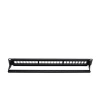 ZAICOLER Panneau de Brassage de Câble Réseau CAT6, Support en Acier Durable à 24 Ports pour une Gestion Efficace des Câbles, Idéal pour une Utilisation au Bureau