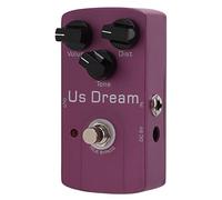 ZAICOLER Pédale de Distorsion de Guitare avec Haut-parleur à Tube Analogique, avec True Bypass pour Effets Métalliques, Métal Violet, 1 Pile 9V 6F22