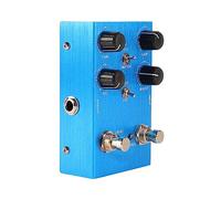 ZAICOLER Pédale D'effet de Guitare, Simulateur D'ampli Sonore, Contrôle de tonalité D'entraînement, Pédale de Distorsion Multifonctionnelle pour Musicien en Alliage D'aluminium (BLUE)