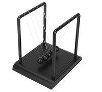 ZAICOLER Pendule Ball Cradle Jouet éducatif pour Les Lois du Mouvement de Newton, Assemblage Simple pour la Décoration de Bureau, Plastique de Haute qualité + Bille en Acier, 5,3 X 4,4 X 5,3 Pouces
