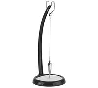 ZAICOLER Pendule, Pendule en Plastique, en Plastique et en Caoutchouc Pendule avec Léger pour Chambre à Coucher, Bureau (Black)