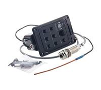 ZAICOLER Pick-up de Guitare Acoustique, Tuner Eq de Préampli de Guitare de Petite Taille Presys Blender pour le Pick-up Acoustique pour le de Violon de et le Préampli pour Leurs Instruments (BLACK)