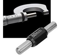 ZAICOLER Pied à Coulisse Standard pour Micromètre Extérieur pour une Mesure Précise pour les Professionnels en Acier Inoxydable pour L'étalonnage des Micromètres Adaptés aux Ingénieurs et (50MM)