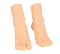 ZAICOLER Pied en Silicone Realiste pour Présenter des Bijoux,23CM | 1 Paire,Souple Avec Structure Osseuse Intégrée,Lavable et Réutilisable,Mannequin Féminin Pour Pratiquer le Dessin,7.4cm Large