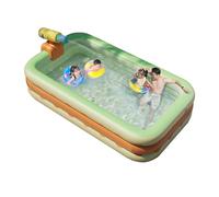 ZAICOLER Piscine Gonflable Pliable, Piscine de Soufflage Orange, Portable en PVC pour Créer des Liens avec Les Enfants (1,3 Million)