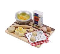 ZAICOLER Planche à Pain Miniature pour Maison de Poupée, Jouet de Cuisine Exquis pour Maison de Poupée ou Propriétaires de Poupées à L'échelle 1/12, fabriqué avec des Matériaux Sûrs et Durables