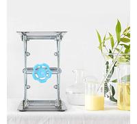 ZAICOLER Plate-forme élévatrice de Laboratoire en Acier Inoxydable, Support à Hauteur Réglable Manuellement avec Volant Rotatif, Idéal pour les Expériences de Physique, de Chimie et de Biologie