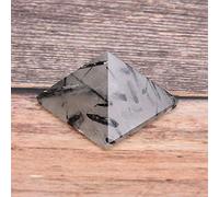 ZAICOLER Pyramide de Cristal de Quartz rutilé, Tour d'énergie de Guérison de 1,18 Pouces pour la Décoration du Bureau à Domicile, la Méditation, le Reiki, l'équilibrage des Chakras et le Générateur