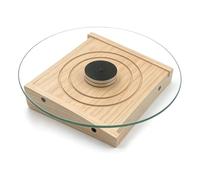 ZAICOLER Roue d'exercice en Bois Massif pour Chinchilla pour Animaux,30CM | Roulements Silencieux Réduisent le Bruit,Construction Pin et Verre,Disque Stable pour Chinchillas D'intérieur,Design Tournant