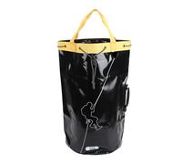 ZAICOLER Sac de Stockage pour Corde d'escalade Conception de Base Moulée Renforcée avec Pince à Corde Trous de Drainage Poignée en Plastique Seau à Dos avec Tissu Maille PVC 1000D