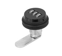 ZAICOLER Serrure à Combinaison de Mot de Passe en Alliage de Zinc, Camlock à Code à 3 Chiffres pour Boîte aux Lettres de Porte d'armoire à Tiroirs, avec Instructions d'installation Faciles (BLACK)