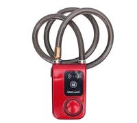 ZAICOLER Serrure de Moto Bluetooth sans clé, Serrure Intelligente avec Alarme, Déverrouillage de L'application, Alarme de Vibration, Antivol, Résistance à L'eau IP44, pour Téléphones (rouge)