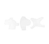 ZAICOLER Shaper Beard, 3pcs Multi-usage de la Barbe de Mise en Forme de Barbe et d'outils de Coupe de Cheveux Carte de Mise en Forme de, Outil de Gamme de pour les Coiffeurs de la Maison (WHITE)