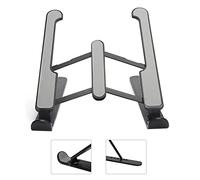 ZAICOLER Support pour Ordinateur Portable Support de Refroidissement Réglable pour Bureau Plaque de Levage Pliable à 6 Niveaux pour des Angles Confortables, Compatible avec Divers Ordinateurs (Black)