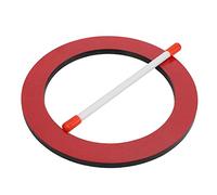 ZAICOLER Tambour D'éveil à Texture Fine, Planche Compressée, Peau en Résine, Tambour Rouge pour L'établissement du Rythme Musical (rond)