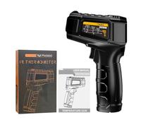 ZAICOLER Thermomètre Infrarouge Pistolet de Détection de Température Industrielle Précise pour Cuisine HVAC/R, Pyromètre Léger sans Contact ABS pour Diagnostic Automobile 3,70 Oz (BLACK)