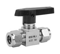 ZAICOLER Vanne à Pointeau en Acier Inoxydable 304, Contrôle Haute Pression pour Eau et Gaz SS-44S6, Installation et Entretien Faciles, Industrie D'économie D'énergie, Taille de Filetage 1/8 (Ф1/2)